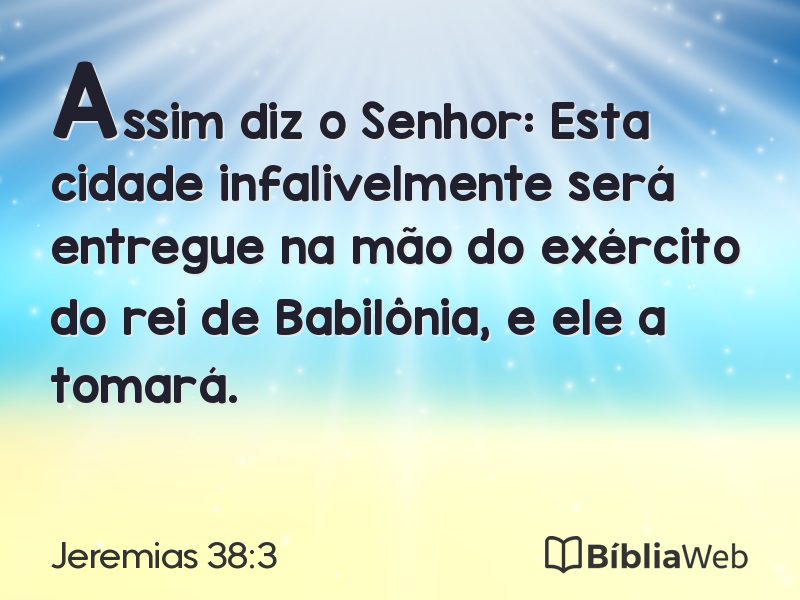 Jeremias 38:3 em imagem para compartilhar