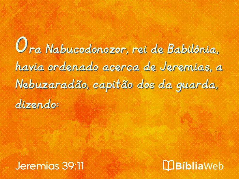 Jeremias 39:11 em imagem para compartilhar