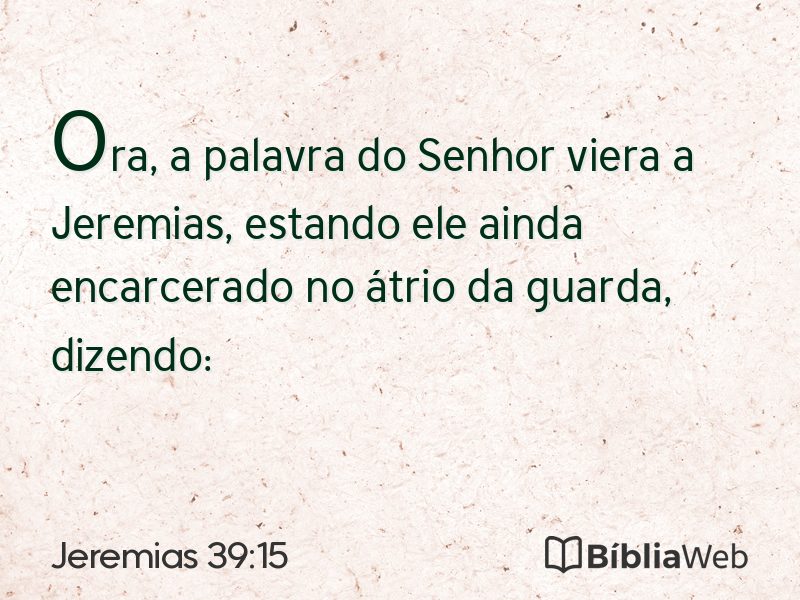 Jeremias 39:15 em imagem para compartilhar