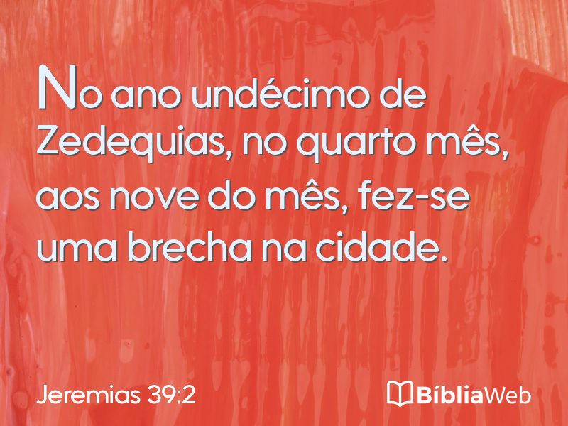 Jeremias 39:2 em imagem para compartilhar