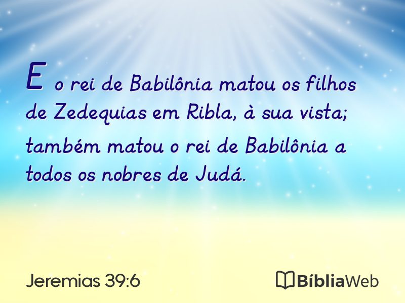 Jeremias 39:6 em imagem para compartilhar
