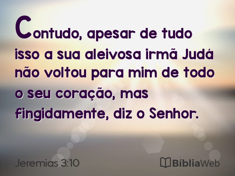 Jeremias 3:10 em imagem para compartilhar