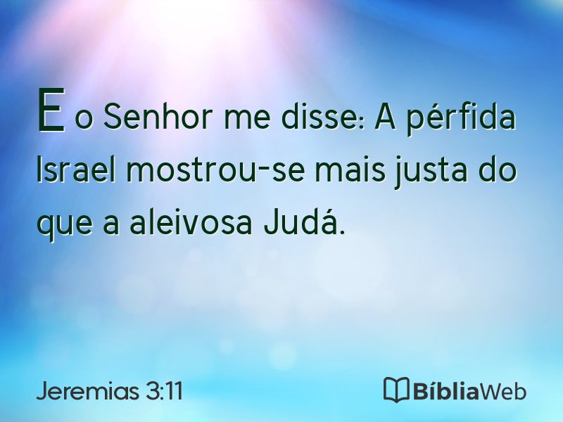 Jeremias 3:11 em imagem para compartilhar