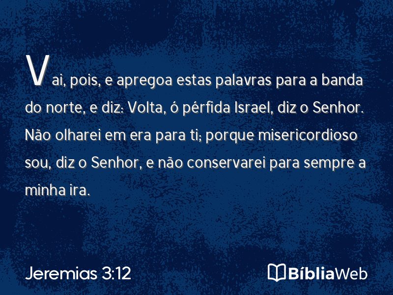 Jeremias 3:12 em imagem para compartilhar