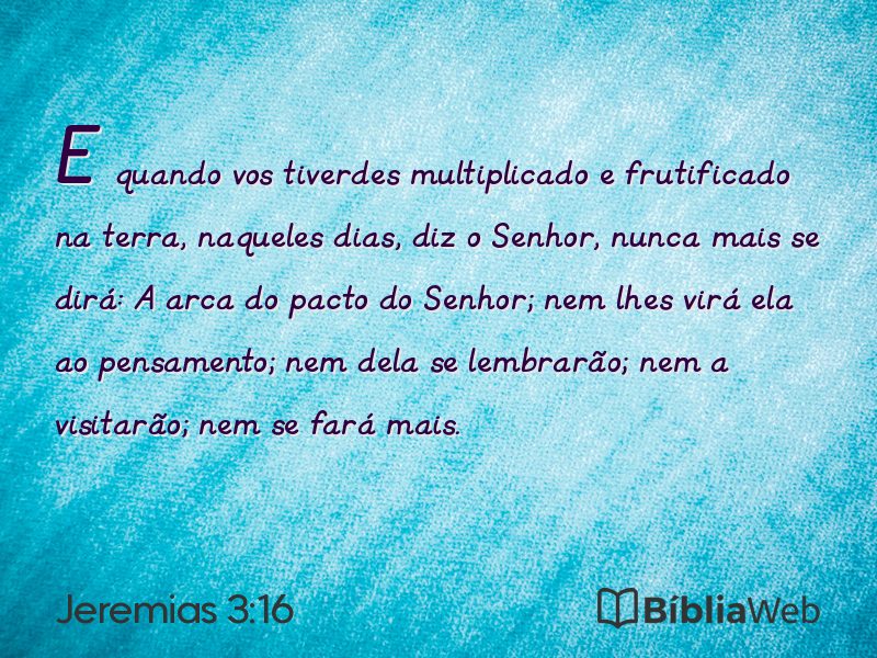 Jeremias 3:16 em imagem para compartilhar