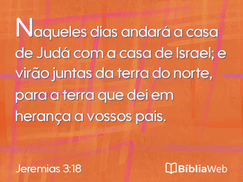 Jeremias 3:18 em imagem para compartilhar