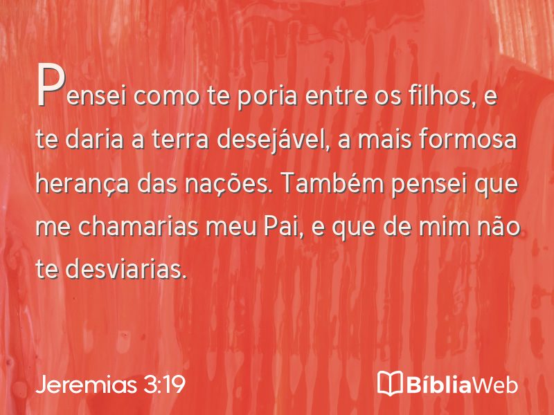 Jeremias 3:19 em imagem para compartilhar