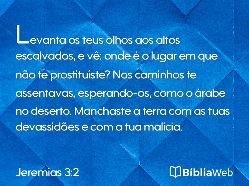 Jeremias 3:2 em imagem para compartilhar