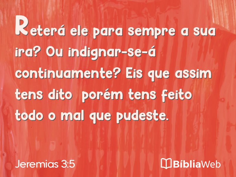 Jeremias 3:5 em imagem para compartilhar