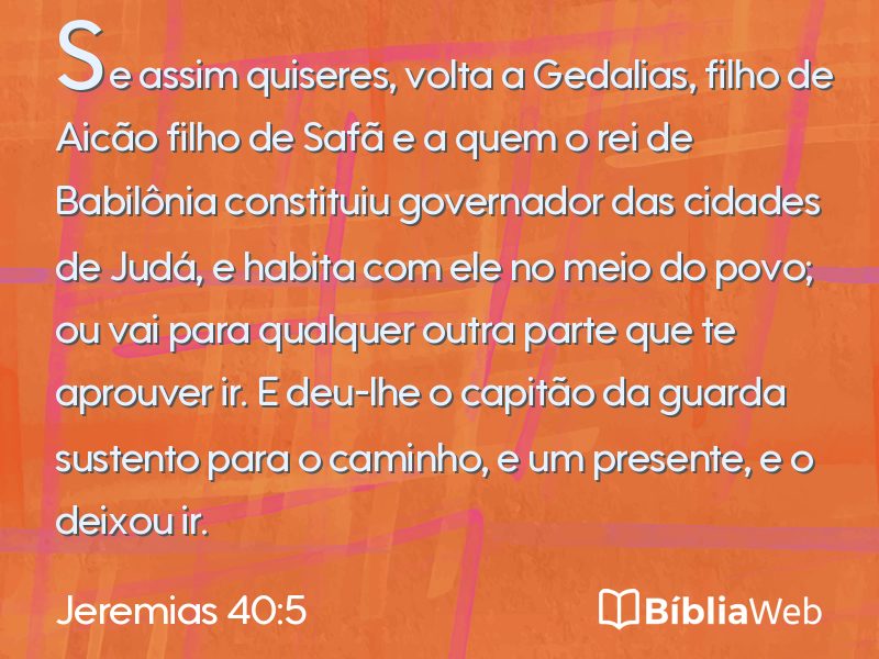 Jeremias 40:5 em imagem para compartilhar