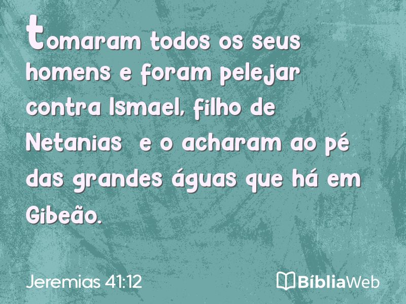 Jeremias 41:12 em imagem para compartilhar