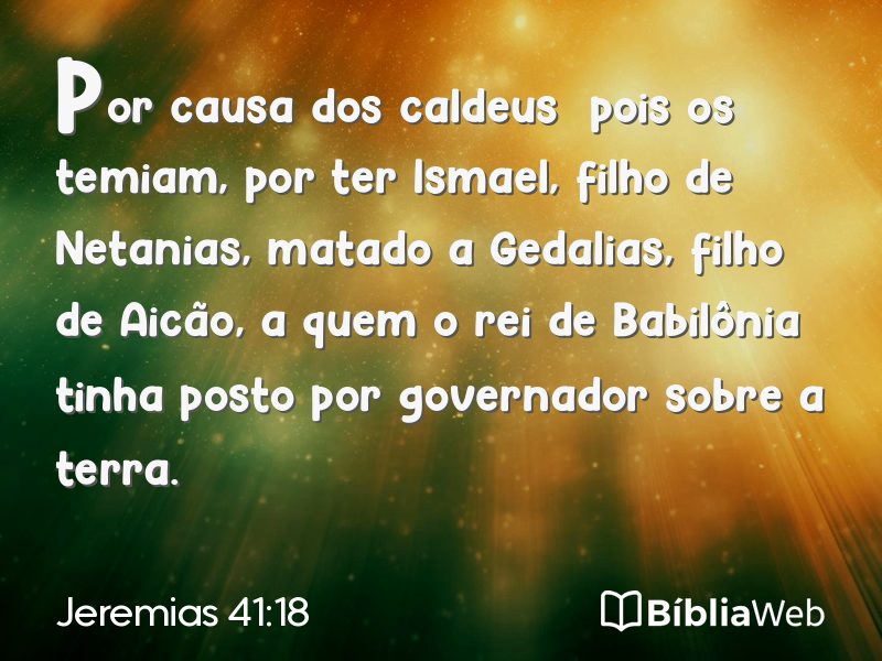 Jeremias 41:18 em imagem para compartilhar