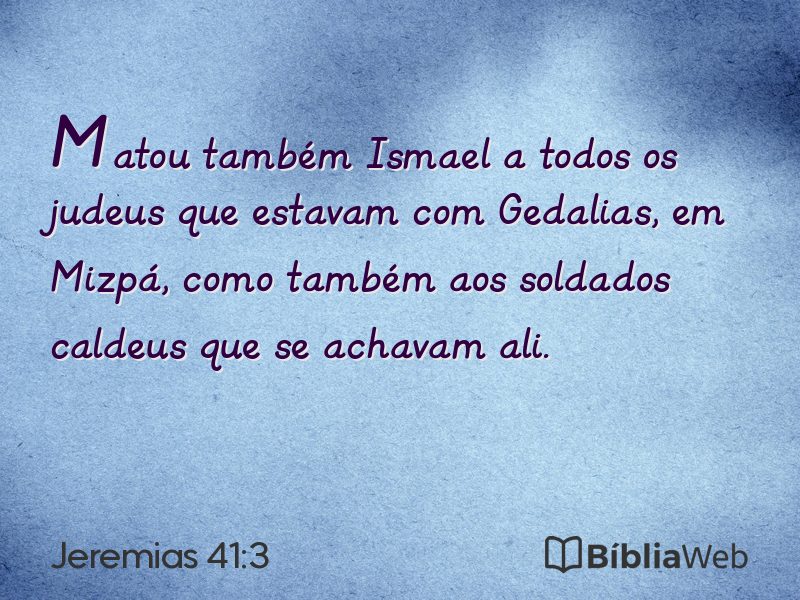 Jeremias 41:3 em imagem para compartilhar