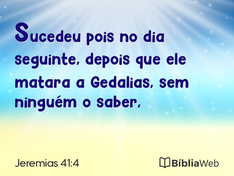 Jeremias 41:4 em imagem para compartilhar