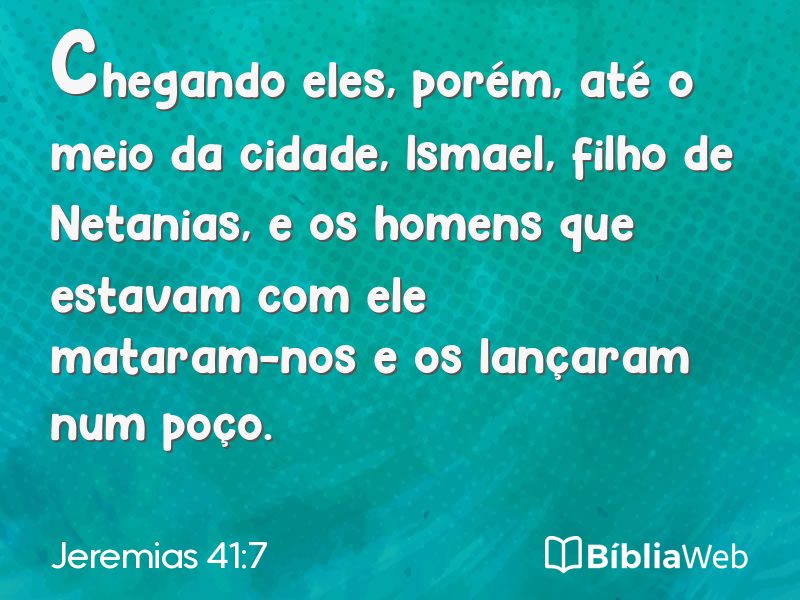 Jeremias 41:7 em imagem para compartilhar