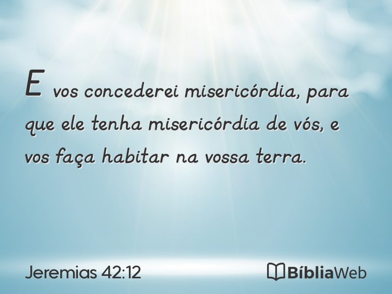 Jeremias 42:12 em imagem para compartilhar
