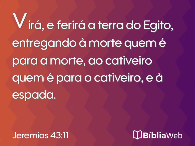 Jeremias 43:11 em imagem para compartilhar