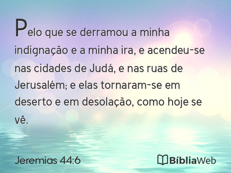 Jeremias 44:6 em imagem para compartilhar