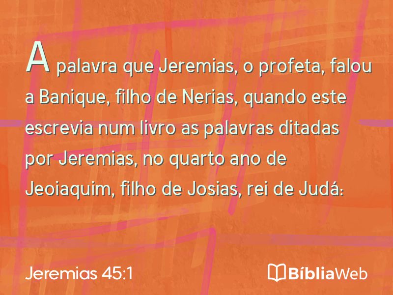 Jeremias 45:1 em imagem para compartilhar