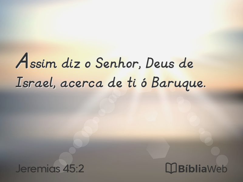 Jeremias 45:2 em imagem para compartilhar