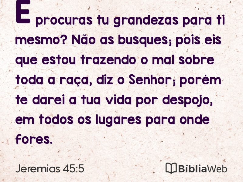 Jeremias 45:5 em imagem para compartilhar