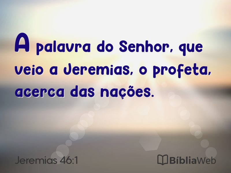 Jeremias 46:1 em imagem para compartilhar