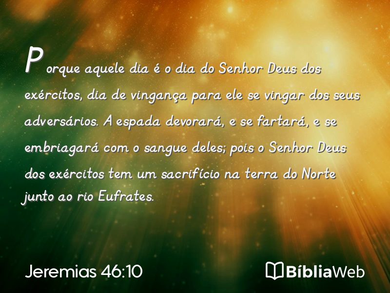 Jeremias 46:10 em imagem para compartilhar
