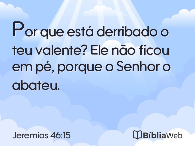 Jeremias 46:15 em imagem para compartilhar