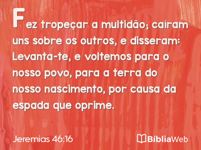 Jeremias 46:16 em imagem para compartilhar