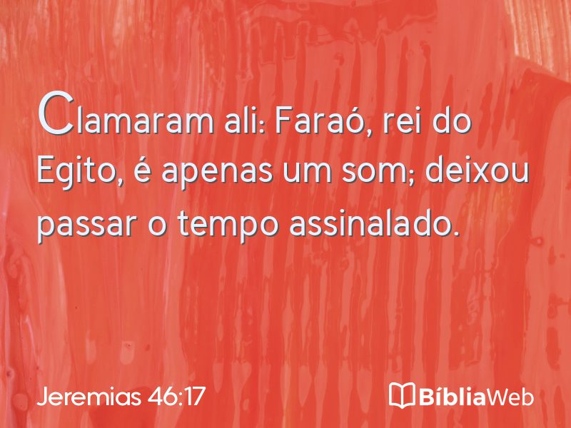 Jeremias 46:17 em imagem para compartilhar