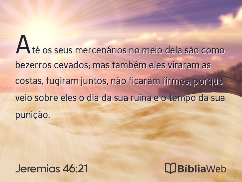 Jeremias 46:21 em imagem para compartilhar