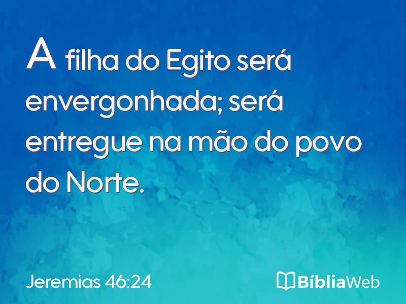Jeremias 46:24 em imagem para compartilhar