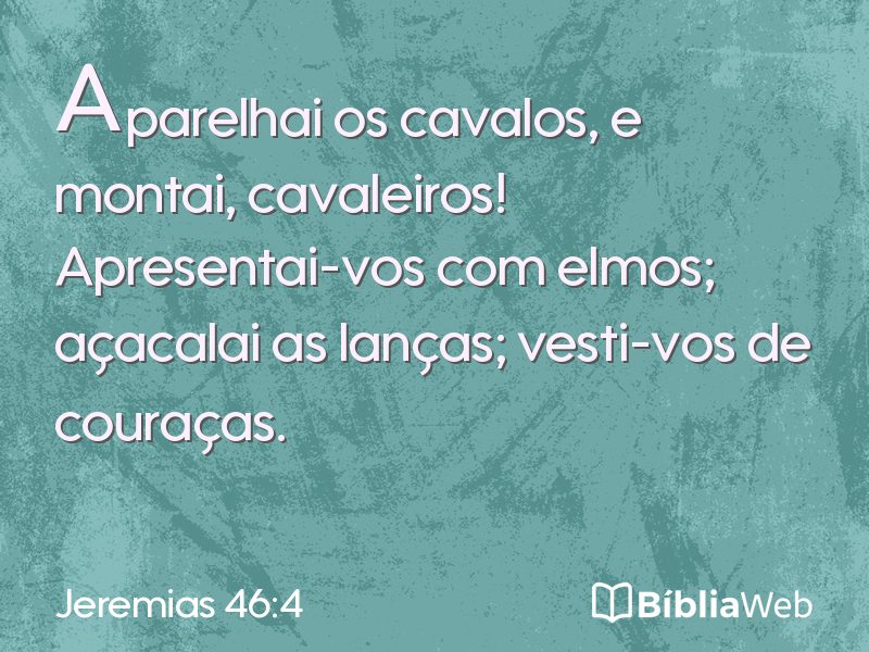 Jeremias 46:4 em imagem para compartilhar