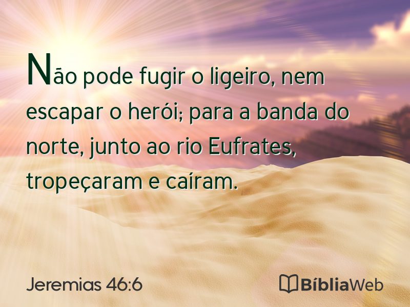 Jeremias 46:6 em imagem para compartilhar