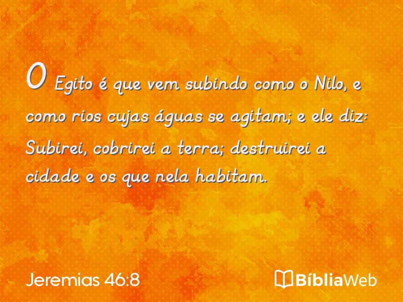 Jeremias 46:8 em imagem para compartilhar