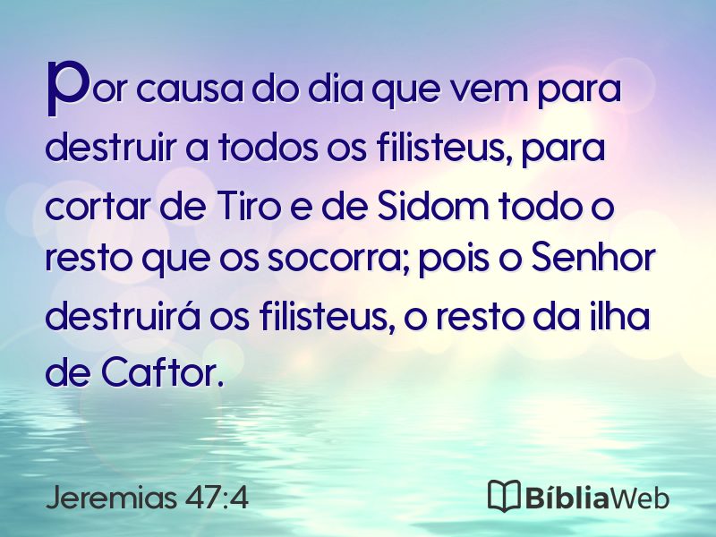 Jeremias 47:4 em imagem para compartilhar