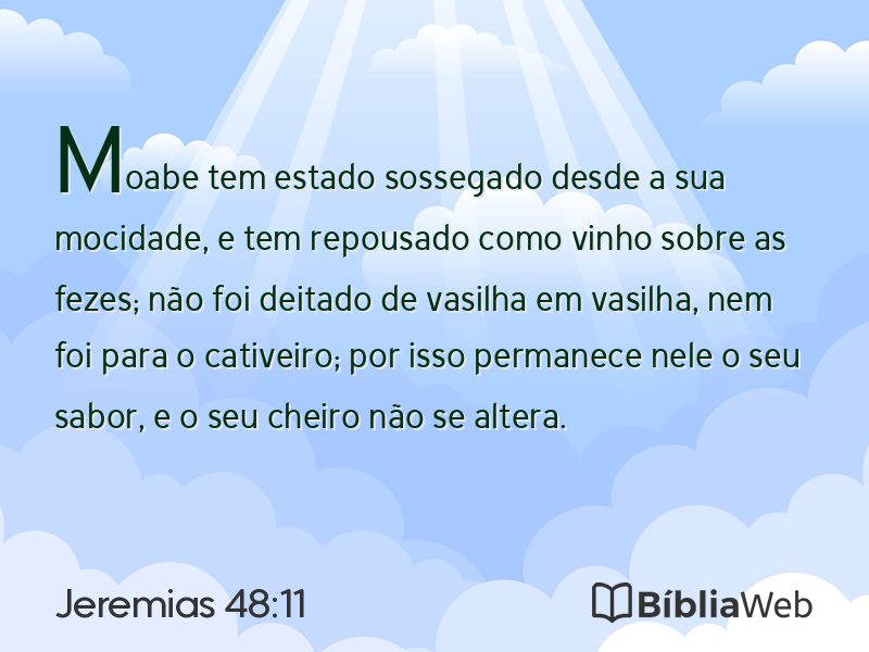 Jeremias 48:11 em imagem para compartilhar