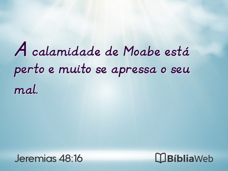 Jeremias 48:16 em imagem para compartilhar