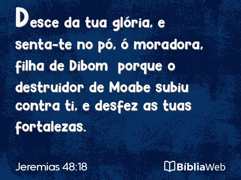 Jeremias 48:18 em imagem para compartilhar