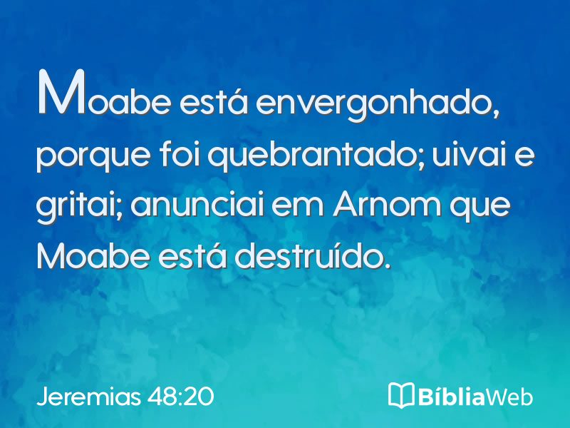 Jeremias 48:20 em imagem para compartilhar