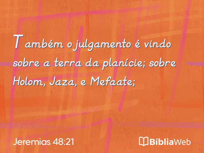 Jeremias 48:21 em imagem para compartilhar