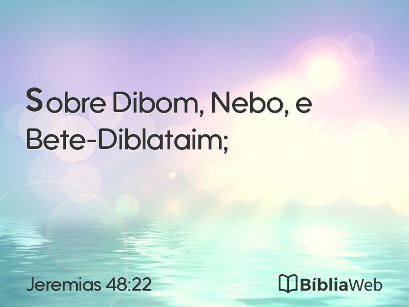Jeremias 48:22 em imagem para compartilhar
