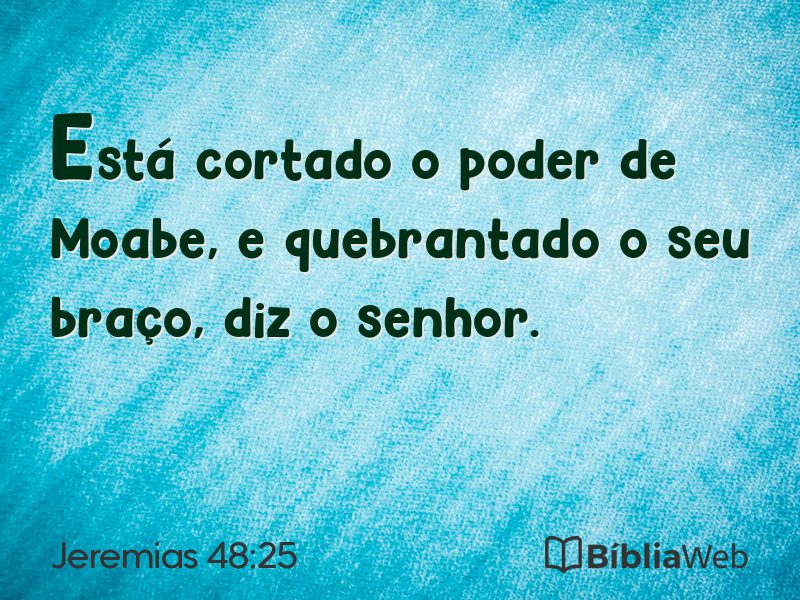 Jeremias 48:25 em imagem para compartilhar