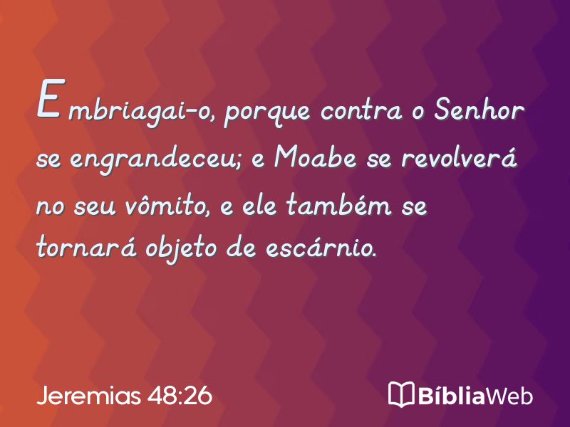 Jeremias 48:26 em imagem para compartilhar