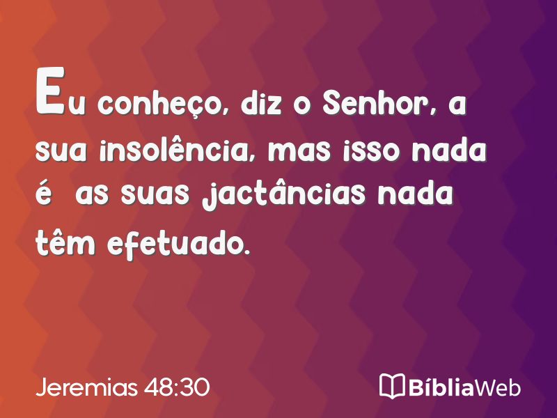 Jeremias 48:30 em imagem para compartilhar