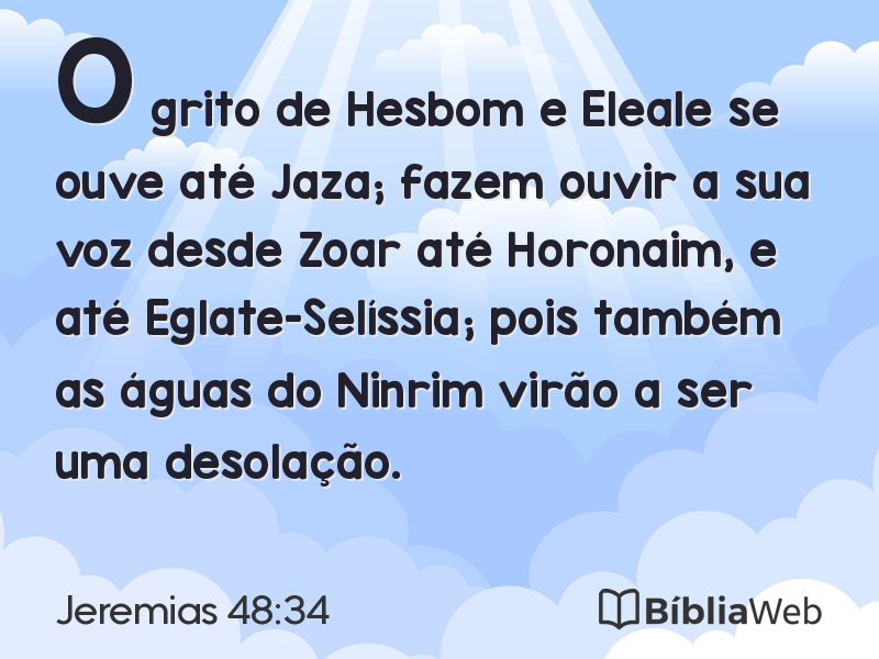 Jeremias 48:34 em imagem para compartilhar