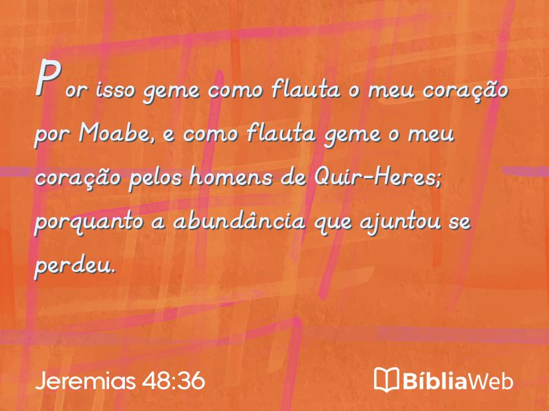 Jeremias 48:36 em imagem para compartilhar