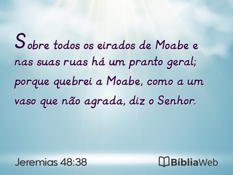 Jeremias 48:38 em imagem para compartilhar