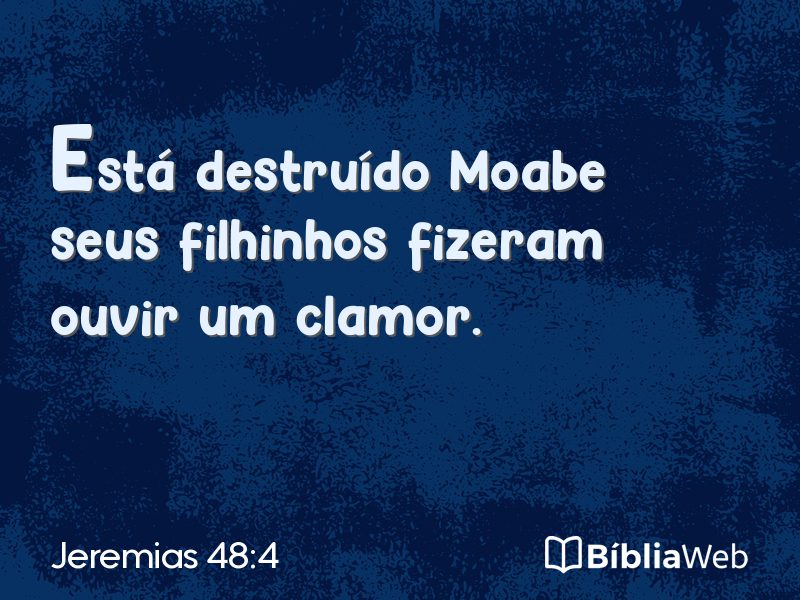 Jeremias 48:4 em imagem para compartilhar