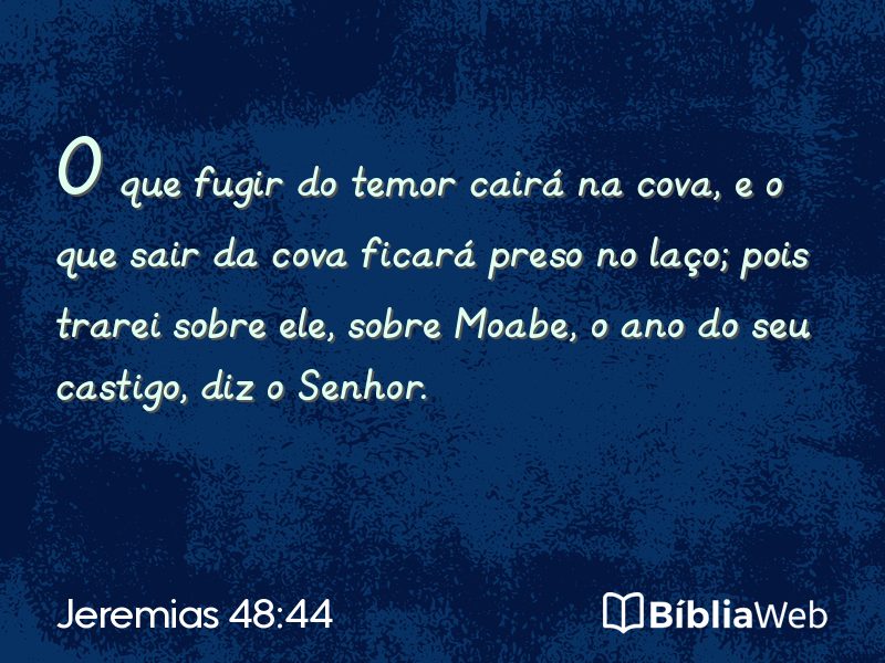Jeremias 48:44 em imagem para compartilhar